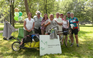 Stéphane à son arrivée au Parc Lafontaine de Montréal